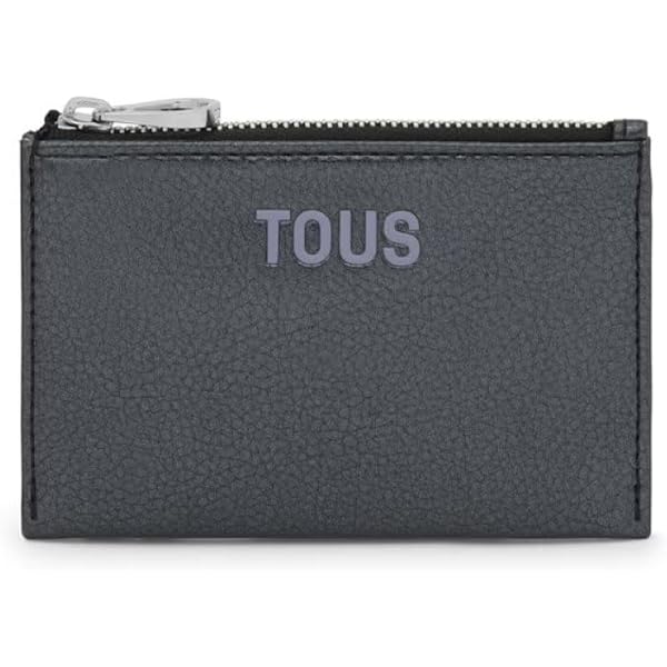 La Rue New Tarjetero Monedero Kaos Mini Lines Tous, Gris Cartera Tous