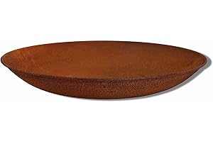 ‎ROSTIKAL Rostikal Edelrost Gartendeko Deko Schale Ø 47 cm rund Rost Vintage Deko Blumenschale