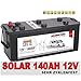 Produktbild Solis Solarbatterie 140AH Antriebs Versorgungs Boots Wohnmobil Solar Caravan Batterie