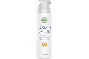BIOVANA Jasminsalbe Plus – Augencreme mit Collagen und Aloe Vera je 100 ml – Augenringe entfernen Augenpflege Eye Cream Jasmin Salbe Augenringe (1x)