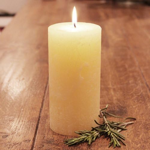 St Eval Rustic Pillar Candle 3x6 inch. SEA SALT. An exclusive pour for Casa Candles Of Our Best Selling Scents.