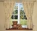 DECORATIVE BABY ROOM CURTAINS - In Matching Pattern for Baby Cot Bedding Set - On Ladders Yellow