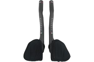 RXL SL Manubrio Bicicletta 31.8 Manubri TT 340mm Manubrio in Carbonio Aero Appendici Manubrio MTB per Mountain Bike o Road Bike 3K Lucido