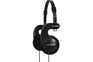 Koss 155475 "SPORTA PRO" Headphones (3.5 mm Jack) iMac/Laptop/DJ/MP3 Players - Black