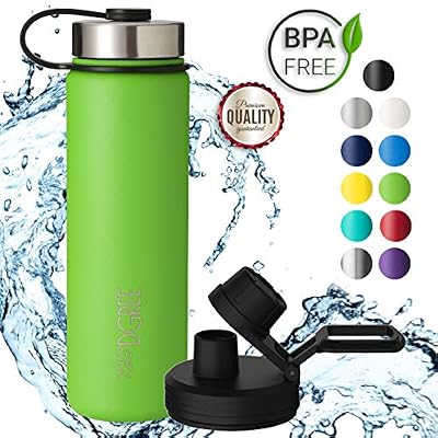 720°DGREE Bouteille Isotherme noLimit - 710ml, Vert | Gourde en Acier Inoxydable d'eau, thé, café, jus, Boisson Chaud ou Froid | Premium de Isolée sous Vide + Gratis Sport Couvercle