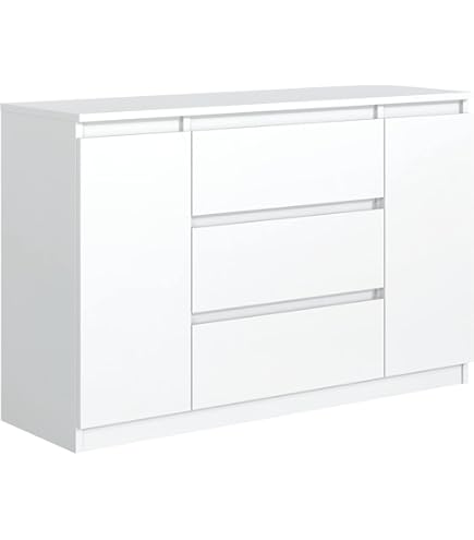Commode Selena 100 cm breed - eiken met wit Commode Selena 100 cm breed - eiken met wit