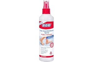 SOS fotdesinfektionsspray: Desinfektionsspray för noggrann och snabb fot- och skodesinfektion, 1x 250 ml