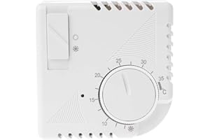 BIlinli Termostato Ambiente Universale Risparmio energetico Regolatore di Temperatura Meccanico con Interruttore