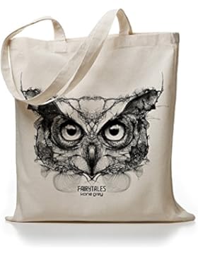 Kane Grey - Owl - Jutebeutel