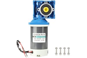 NAROOTE Schneckengetriebemotor, DC24V 90W 5D90GN-RV30 Drehzahl des Schneckengetriebemotors mit Selbsthemmung einstellbar(10k)