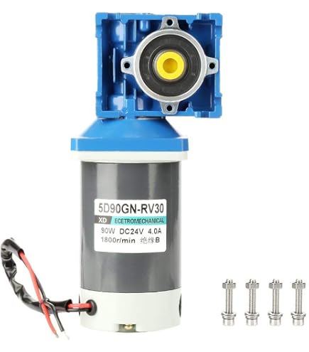 120W DC 12V Schneckengetriebemotor – Selbsthemmend, 1:50 (50K), 1800 U/min – Für Förderer & Mischer