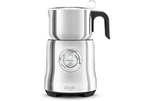 Sage - The Milk Cafe - Mousseur à Lait pour Latte, Capuccino, Chocolat Chaud et Autres Boissons Chaudes - Acier Inoxydable Brossé