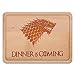 Produktbild NERDO - Dinner is coming - Schneidebrett / Küchenbrett / Käsebrett / Holzbrett aus deutscher Buche (FSC-zertifiziert) als Geschenkidee mit Gravur