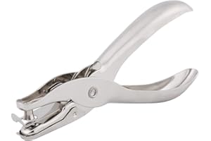 DEWIN Perforatrice 1 Trou - diamètre De Trou en alliage pour papier cartonné outil de coupe de cercle pour l'artisanat, marquage de tickets de scrapbooking argenté