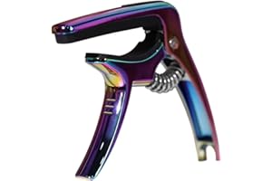 TANMUS Capodastre 3 en 1 pour guitares acoustiques et électriques (avec support de médiator et 4 médiateurs), accessoires de guitare (MC-021)