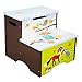 Fantasy Fields - Enchanted Woodland themed Kids Wooden Step Up Stool with Storage | Hand Crafted & Hand Painted Details | Child Friendly Water-based Paint