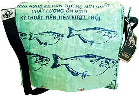 Green Fish Adventure Messenger Bag - Ethical &amp; Recycled