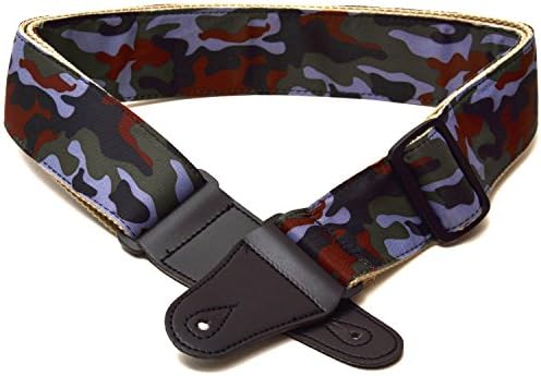 Elagon (CAW) Woodland Camouflage Guitar Strap for Electric, Acoustic and Bass Guitar. Durable Quality Strap.