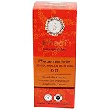 Yumi Bio Shop KHADI Tinte Vegetal Henna, Amla & Jatropha - Cabello brillante y con volumen - Libre de químicos y colorantes