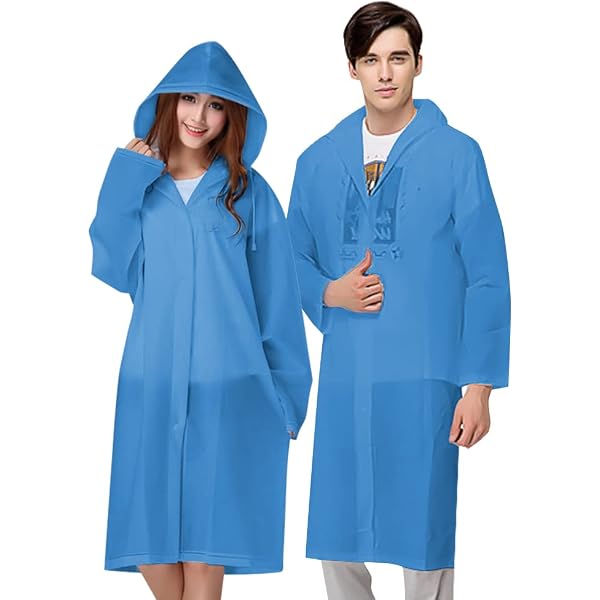Lot 10 Ponchos De Pluie Réutilisables Transparents – Avec Capuche & Manches – Imperméables Festivals & Camping
