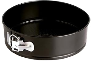 Quid Sweet Grey Molde Redondo Desmontable Acero Pintado Negro, 24 cm