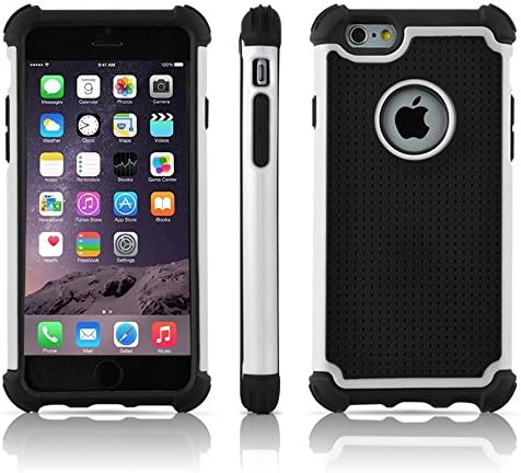 [ iPhone 6s ] SOOPER Defender Heavy Duty Protective Hard Full Body Cover Case For Apple iPhone 6s / iPhone 6 - (White)