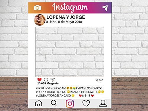 Photocall instagram personalizado eventos o celebraciones puntuales