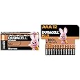 DURACELL CR123 (10 Pack) high power lithium battery 3V(CR123A /CR17345)–For use in Cameras & Plus AAA Batteries (12 Pack) - Alkaline 1.5V - Up To 100% Extra Life