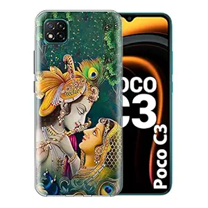 Fashionury Printed Soft Silicone Designer Pouch Mobile Back Cover for Poco C3 Case and Covers | for Boys & Girls -P028