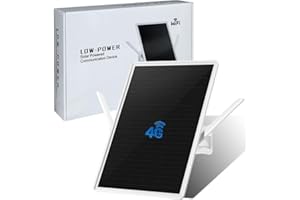LCLCTEK® Solare Senza Fili Router 4G LTE supporto sim, Modem Router Wifi 4G Sim, Senza Configurazione & 150Mbps, Ricarica Solareh & IP66 impermeabile, 2-Antenne Guadagno, per Tutti Gli Operatori