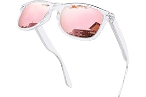 KANASTAL Occhiali da Sole da Uomo Donna Polarizzati Protezione UV400 Quadrati Vintage Retrò Classici Sunglasses Men Women per Spiaggia Pesca Guida Viaggio