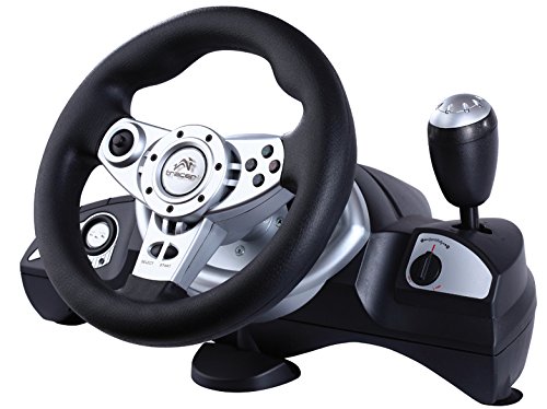 TRACER Zonda - Volante Carreras PC/PS2/PS3/USB Con pedales