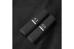 NBVGFGDF Pack of 2 Car Seat Belt Pads for Mazda 2 3 5 6 Cx7 Cx5 Cx9 Cx-5 Cx3 MX-5 CX30 Non-Slip Breathable Car Seat Belt Protector Removable Car Seat Belt Covers, A