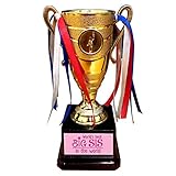 Yaya Cafe Rakhi Gift For Sister, World Best Big Sis Trophy Award For Sister - Champion Golden