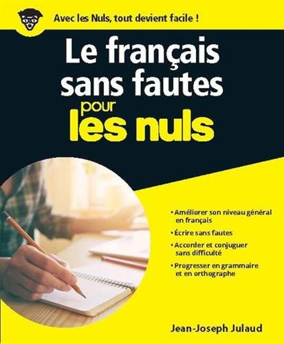 Télécharger Le français sans fautes pour les Nuls grand format PDF Ebook En Ligne