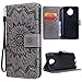 Produktbild VemMore Moto G5S Hülle Handyhülle Schutzhülle Leder PU Wallet Flip Case Bumper Lederhülle Ledercase Blumen Muster Klapphülle Ultra Slim Dünn mit Kartenfach Standfunktion Klappbar Magnetisch Silikon Backcover Sonnenblume - Grau