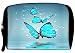Snoogg Blue Butterfly digital Travel Buddy Toiletry Bag / Bag Organizer / Vanity Pouch RS.245.00