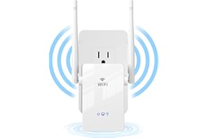 PHAVN Repetidor WiFi 2024 Nuevo Amplificador Señal WiFi 300Mbps WiFi Extender, 2 Antenas Repetidor WiFi Largo Alcance Cubre 150㎡, Extensor de WiFi con LAN/WPS/Indicador LED, Compatible con Módem y Routers
