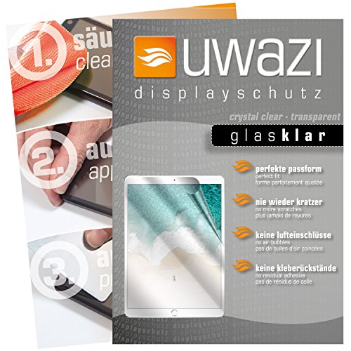 Apple iPad Pro 10,5 Zoll Schutzfolie 3x uwazi glas-klare Displayschutzfolie Folie