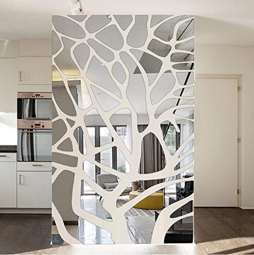zhenfa Entrée Fond Mural décoratif Miroir 3D stéréoscopique Jaclico enlèvement Environnement Mur Stickers Stitchi Miroir décoratif géométrique de ng Wall Stickers
