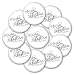 Produktbild personalisierte Hochzeits-Anstecker: 10 Gäste-Buttons "lovelyWedding" als Gastgeschenk und zur Erinnerung für Braut, Bräutigam, Verwandte und Freunde