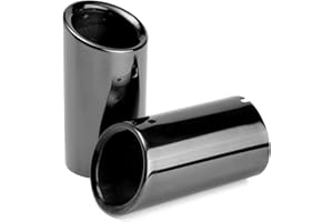 Dsycar Chrome Plating Stainless Steel Car Exhaust Muffler Tip for Audi Q5/A4/A4L/A3, for VW Volkswagen TIGUAN 1.8 T/MAGOTAN 1.8T, 2.0T/ New PASSAT 1.8T, 2.0 T(Black)