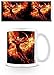 Produktbild Set: Die Tribute Von Panem, Mockingjay, Teil 2, Feuer De Revolution Foto-Tasse Kaffeetasse (9x8 cm) Inklusive 1x 1art1® Überraschungs-Sticker