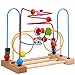 YIXIN Wooden Classic Toy Fruit Circles Bead & Wire Maze Roller Coaster Early Education Toys for Kids, for 2yrs+