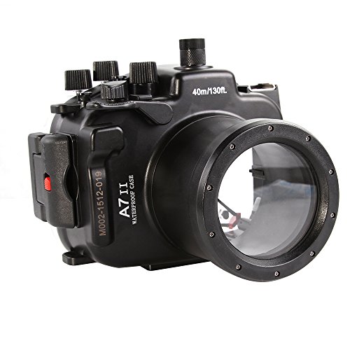 FOTGA 40M / 130ft Wasserdichtes Gehäuse Tauch Harte Fall Abdeckung für Sony A7 II A7R II mit 28-70mm Objektiv