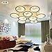 Produktbild Heart of India Abzug Decke modernen minimalistischen Acryl LED Eisen Hause Mode kreativ Wohnzimmer Schlafzimmer Deckenstrom 33-99w Druckknopfschalter , white light , 6 head 620*80