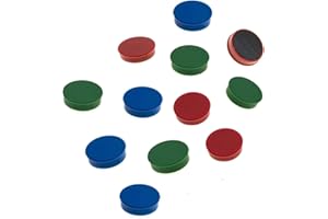 GUTE LINES Calamite Rotondi per Decorazioni, Calamite Colorate Decorativa per Ufficio, Calendari, Lavagne, Maps, Magneti per Il Frigorifero (12PCS X 20MM)