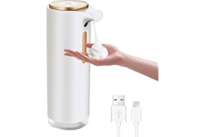 Etopgo Automatyczny dozownik mydła, 300 ml, z możliwością ładowania przez USB, wodoszczelny (IPX4), bezdotykowy, do kuchni i łazienki