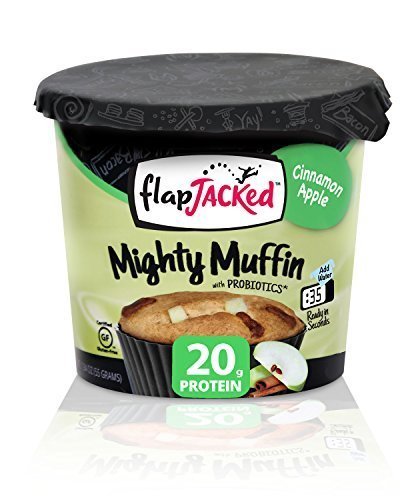 Preisvergleich Produktbild FlapJacked Cinnamon Apple Mighty Muffin with Probiotics {12 Pack} by FlapJacked