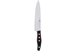 ZWILLING Couteau de Chef, Lame: 20 cm, Acier Inoxydable, Manche Noir, série Twin Pollux